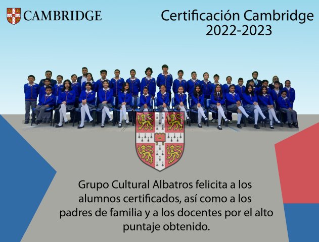 Certificación de Cambridge 2022-2023